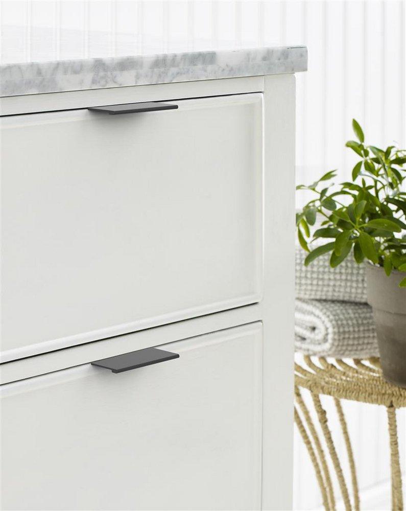 EVERYDAY MODERN 3 IN LENGTH MATTE BLACK CABINET EDGE PULL MABL 