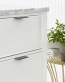 EVERYDAY MODERN 3 IN LENGTH MATTE BLACK CABINET EDGE PULL MABL 