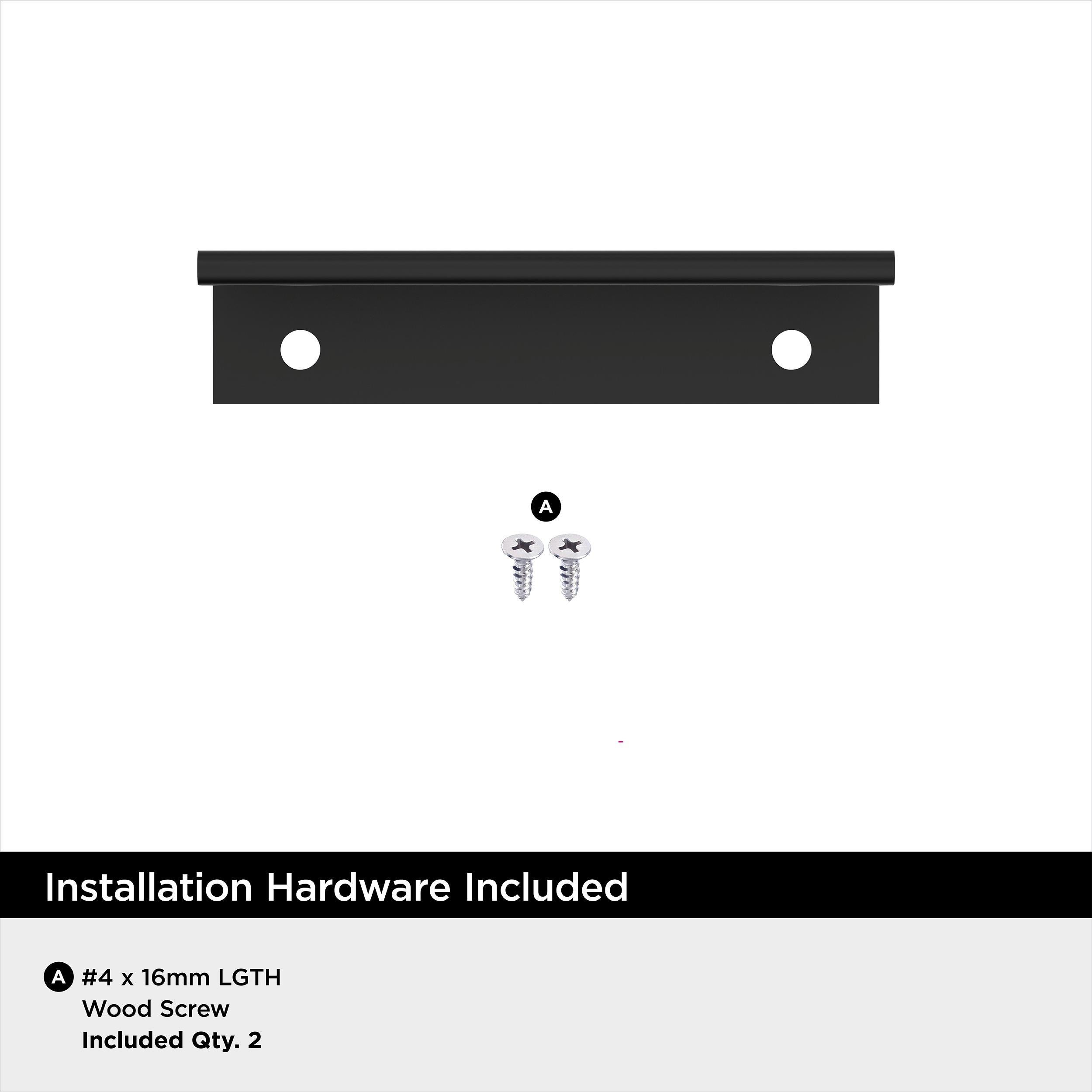 EVERYDAY MODERN 3 IN LENGTH MATTE BLACK CABINET EDGE PULL MABL 