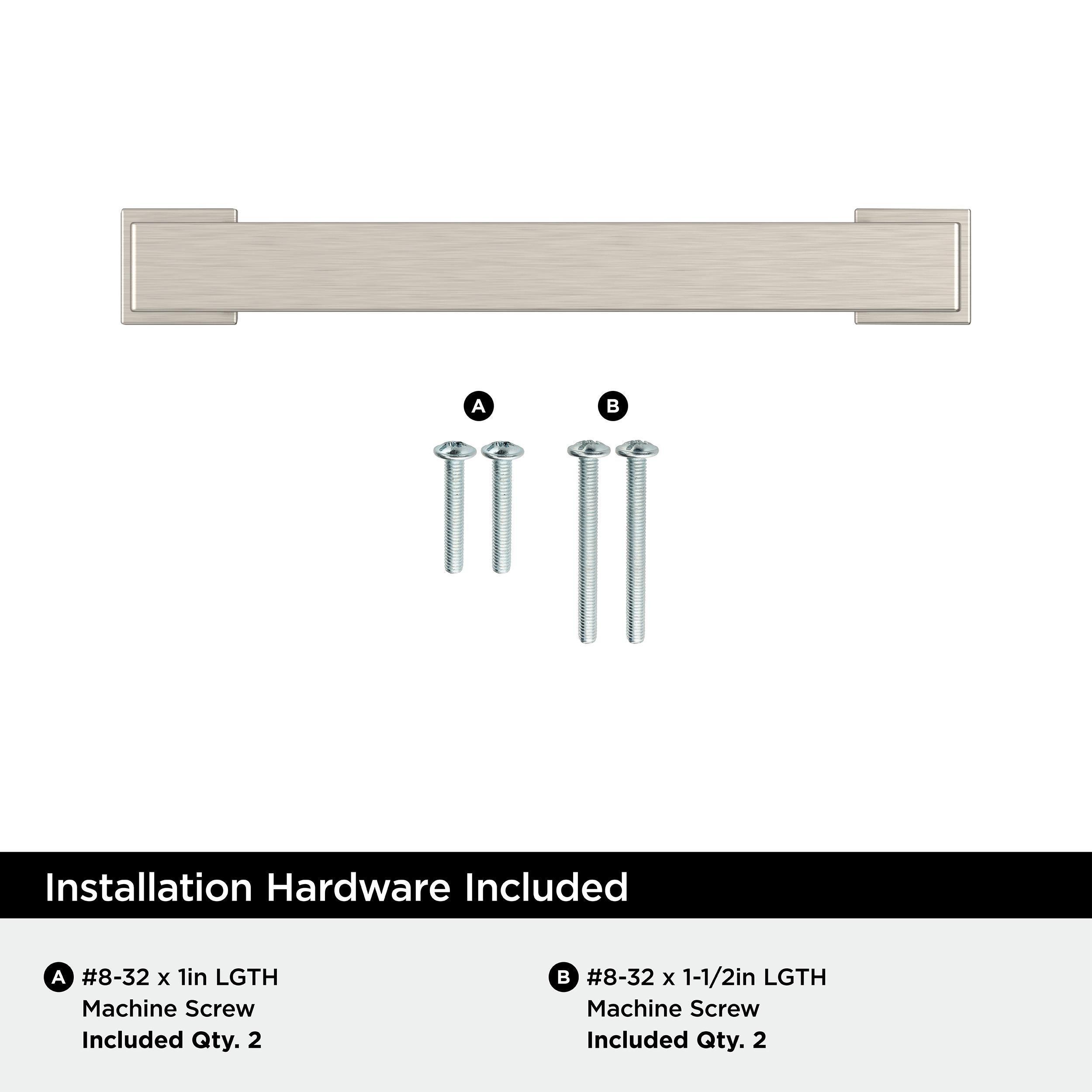 EVERYDAY HERITAGE 3-3/4 IN 96 MM CENTER-TO-CENTER SATIN NICKEL CABINET PULL SN 