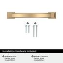 EVERYDAY HERITAGE 3-3/4 IN 96 MM CENTER-TO-CENTER CHAMPAGNE BRONZE CABINET PULL CHBR 