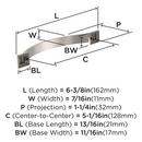 EVERYDAY HERITAGE 5-1/16 IN 128 MM CENTER-TO-CENTER SATIN NICKEL CABINET PULL SN 