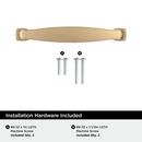 EVERYDAY HERITAGE 3-3/4 IN 96 MM CENTER-TO-CENTER CHAMPAGNE BRONZE CABINET PULL CHBR 