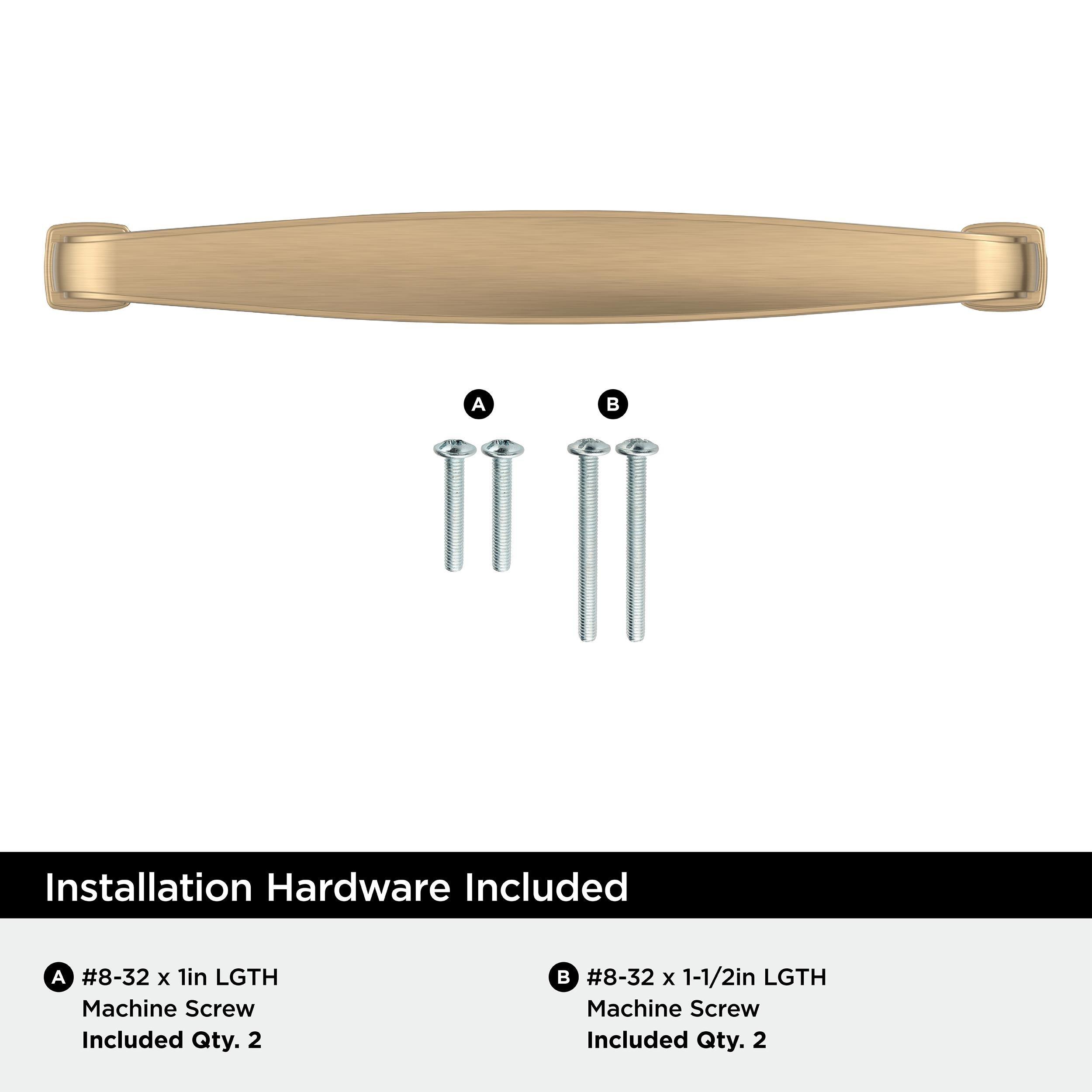 EVERYDAY HERITAGE 5-1/16 IN 128 MM CENTER-TO-CENTER CHAMPAGNE BRONZE CABINET PULL CHBR 