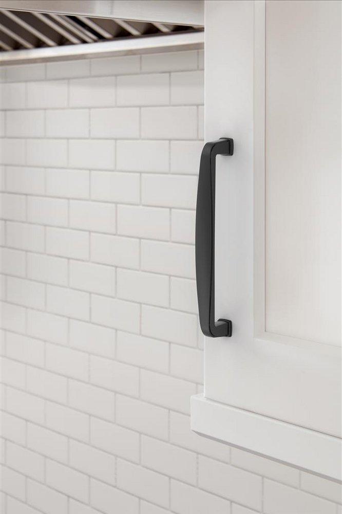 Amerock Matte Black 5-1/16 in. Center-to-Center Pull 