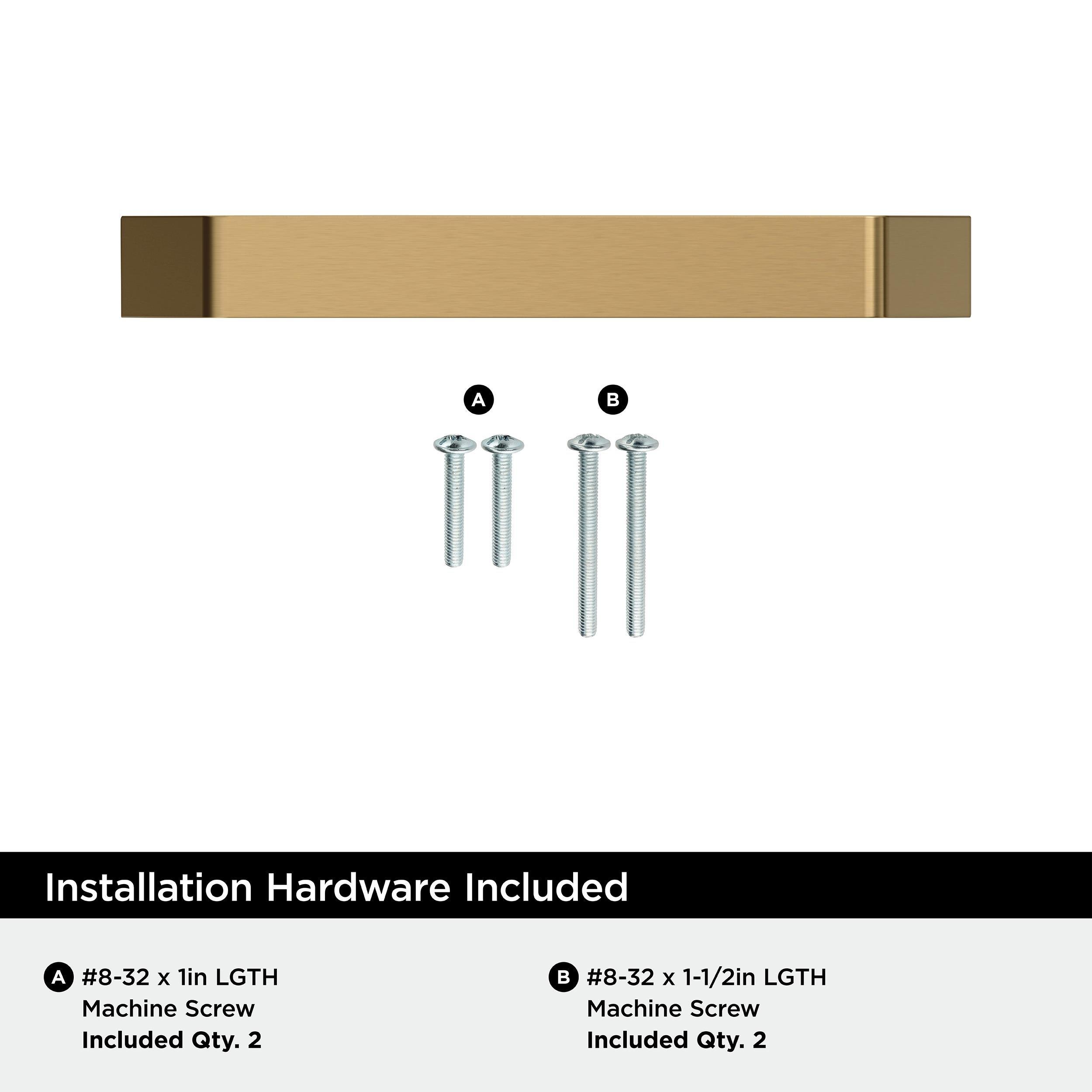 EVERYDAY TRANSITIONAL 3-3/4 IN 96 MM CENTER-TO-CENTER CHAMPAGNE BRONZE CABINET PULL CHBR 