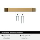 EVERYDAY TRANSITIONAL 3-3/4 IN 96 MM CENTER-TO-CENTER CHAMPAGNE BRONZE CABINET PULL CHBR 