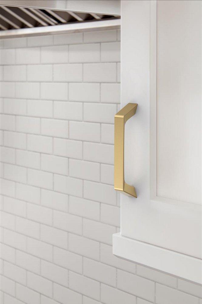 EVERYDAY TRANSITIONAL 3-3/4 IN 96 MM CENTER-TO-CENTER CHAMPAGNE BRONZE CABINET PULL CHBR 