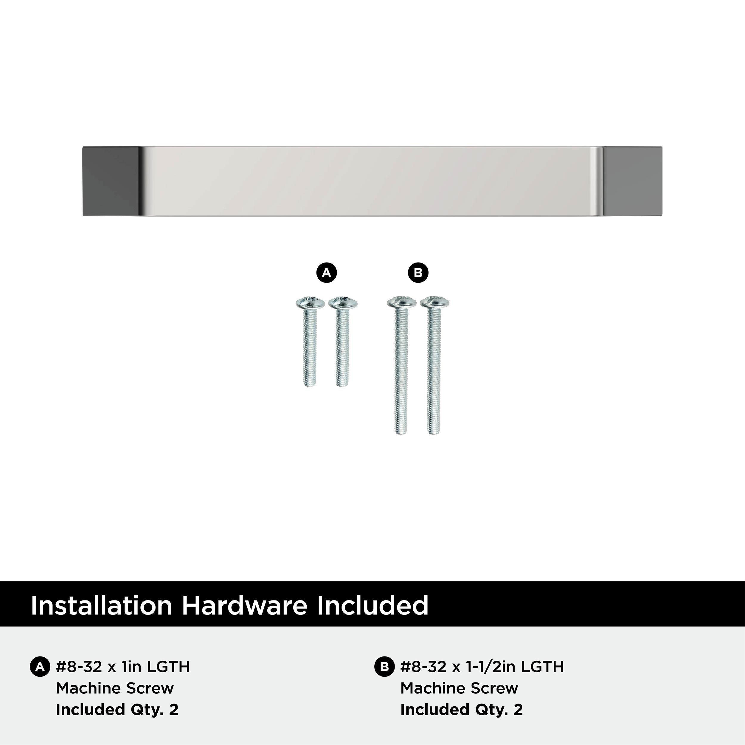 EVERYDAY TRANSITIONAL 3-3/4 IN 96 MM CENTER-TO-CENTER POLISHED CHROME CABINET PULL CP 