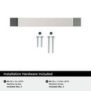 EVERYDAY TRANSITIONAL 3-3/4 IN 96 MM CENTER-TO-CENTER POLISHED CHROME CABINET PULL CP 