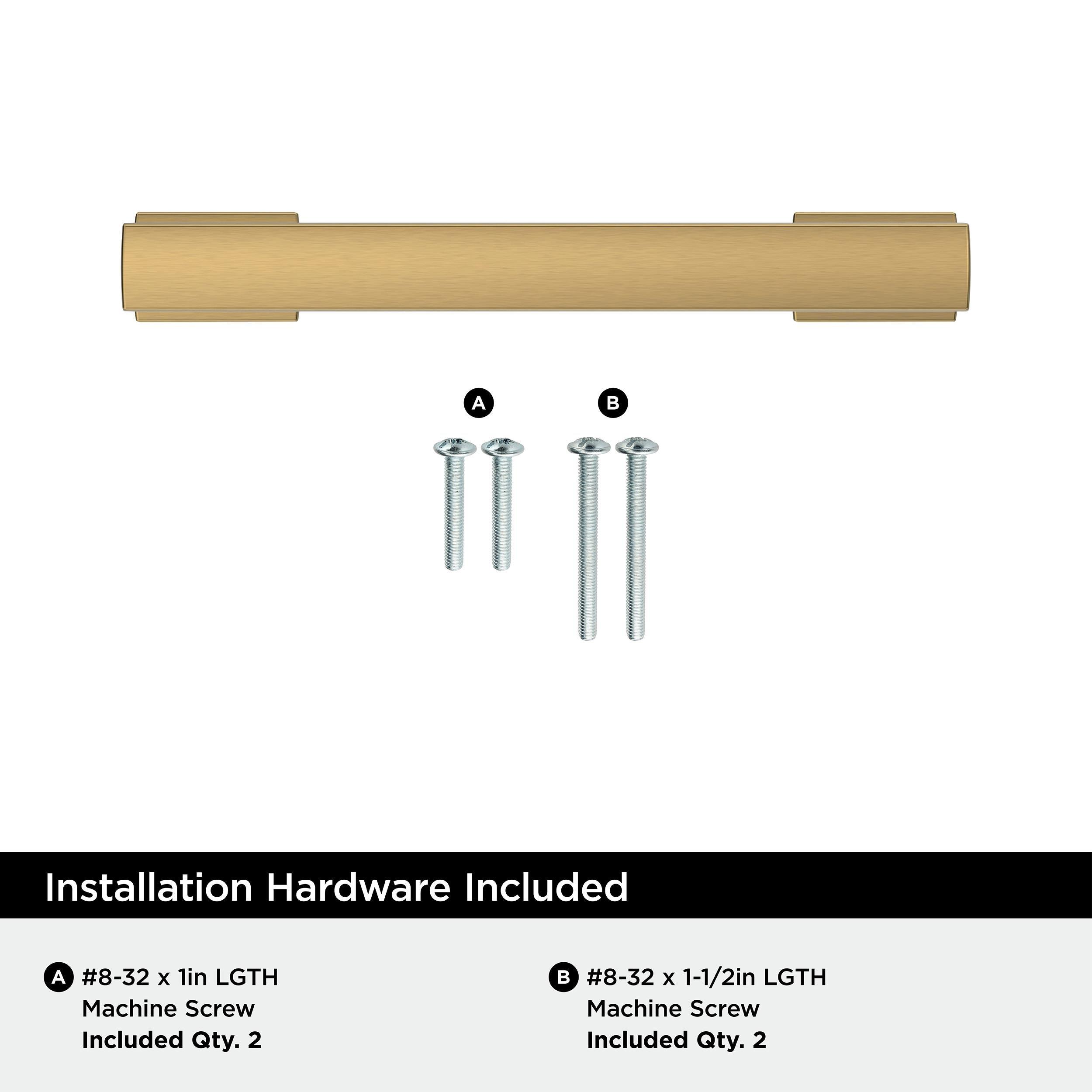 EVERYDAY TRANSITIONAL 3-3/4 IN 96 MM CENTER-TO-CENTER CHAMPAGNE BRONZE CABINET PULL CHBR 