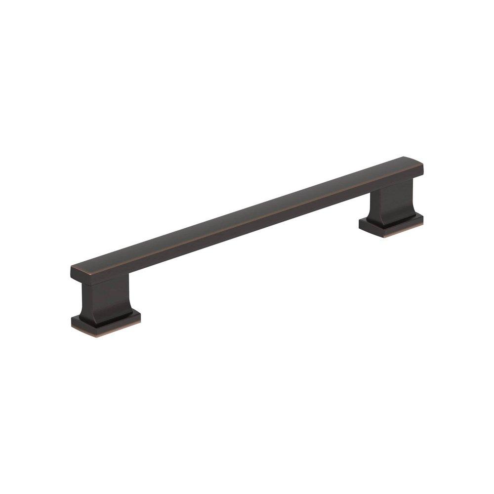 EVERYDAY TRANSITIONAL 6-5/16 IN 160 MM CENTER-TO-CENTER OIL RUBBED BRONZE CABINET PULL ORBR 
