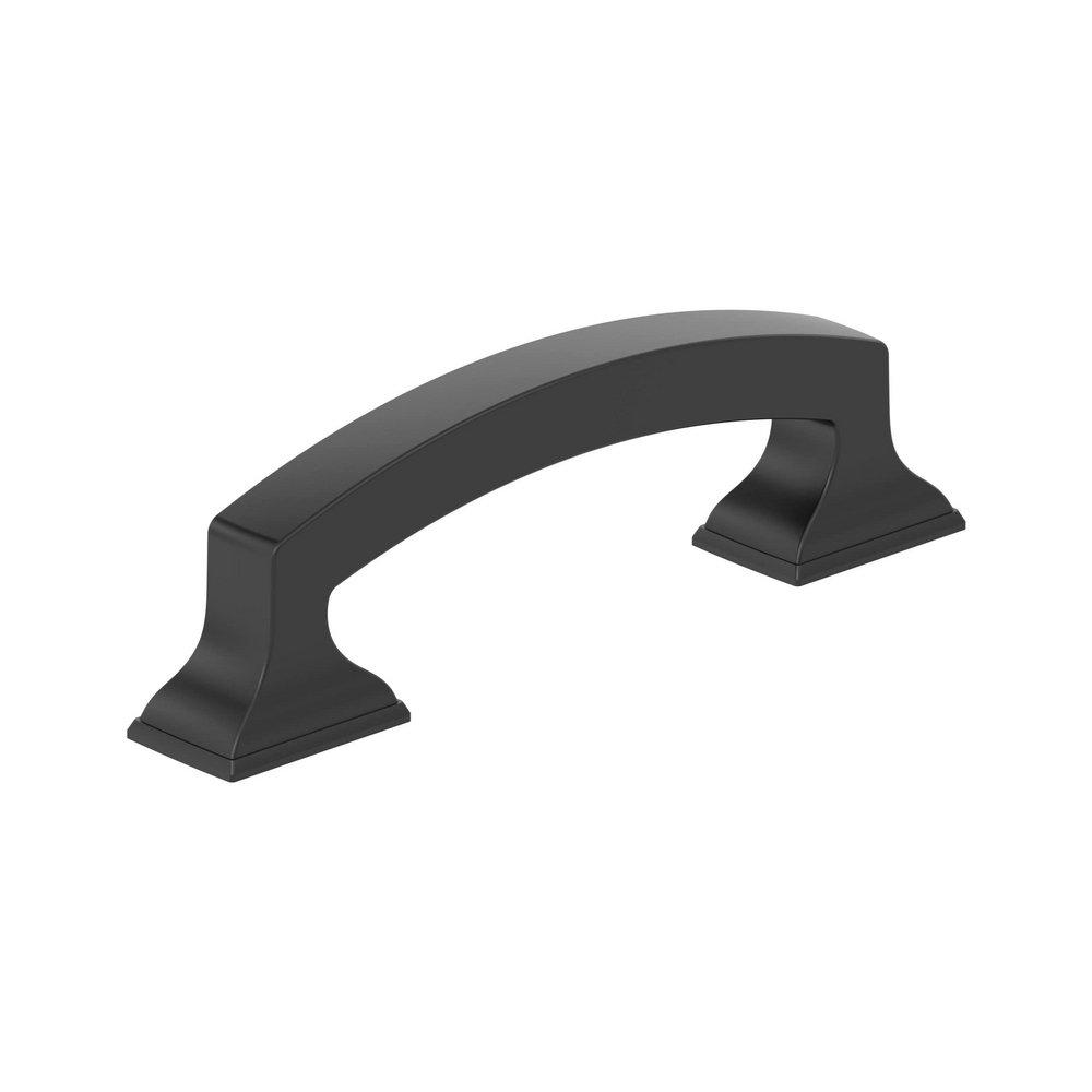 EVERYDAY TRANSITIONAL 3 IN 76 MM CENTER-TO-CENTER MATTE BLACK CABINET PULL MABL 