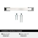 EVERYDAY TRANSITIONAL 3-3/4 IN 96 MM CENTER-TO-CENTER POLISHED CHROME CABINET PULL CP 