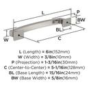EVERYDAY TRANSITIONAL 5-1/16 IN 128 MM CENTER-TO-CENTER SATIN NICKEL CABINET PULL SN 