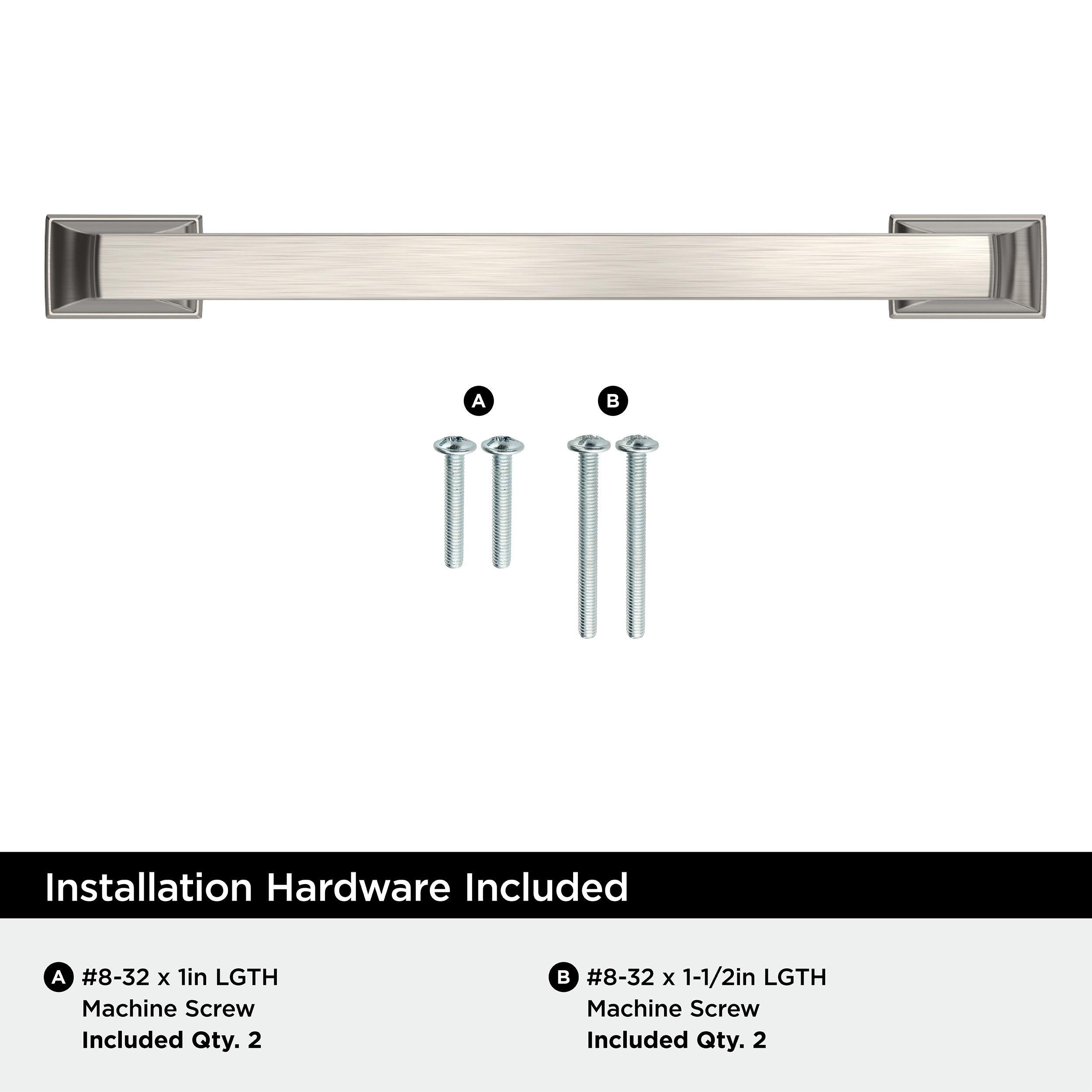 EVERYDAY TRANSITIONAL 5-1/16 IN 128 MM CENTER-TO-CENTER SATIN NICKEL CABINET PULL SN 