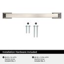 EVERYDAY TRANSITIONAL 5-1/16 IN 128 MM CENTER-TO-CENTER SATIN NICKEL CABINET PULL SN 