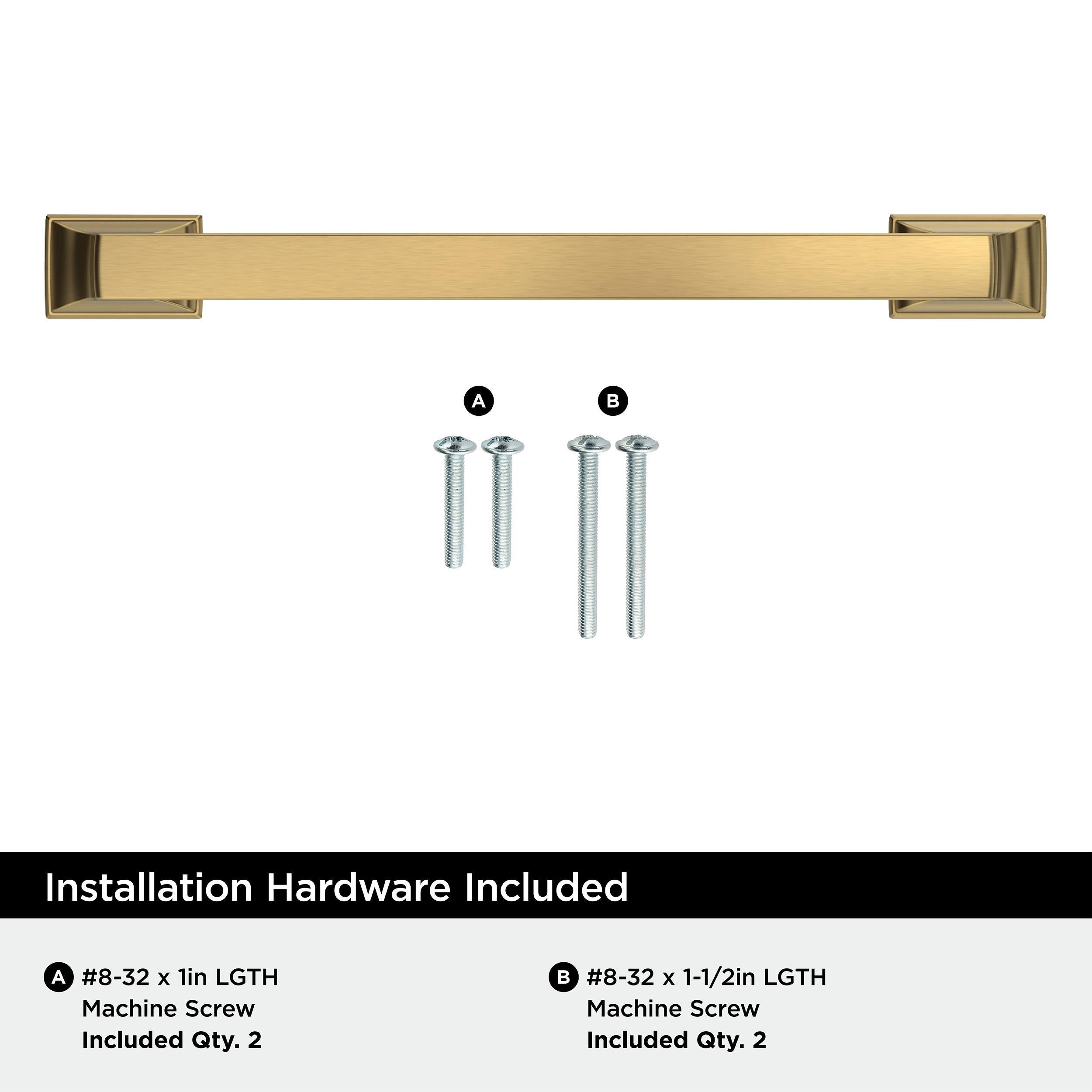 EVERYDAY TRANSITIONAL 5-1/16 IN 128 MM CENTER-TO-CENTER CHAMPAGNE BRONZE CABINET PULL CHBR 