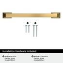 EVERYDAY TRANSITIONAL 5-1/16 IN 128 MM CENTER-TO-CENTER CHAMPAGNE BRONZE CABINET PULL CHBR 