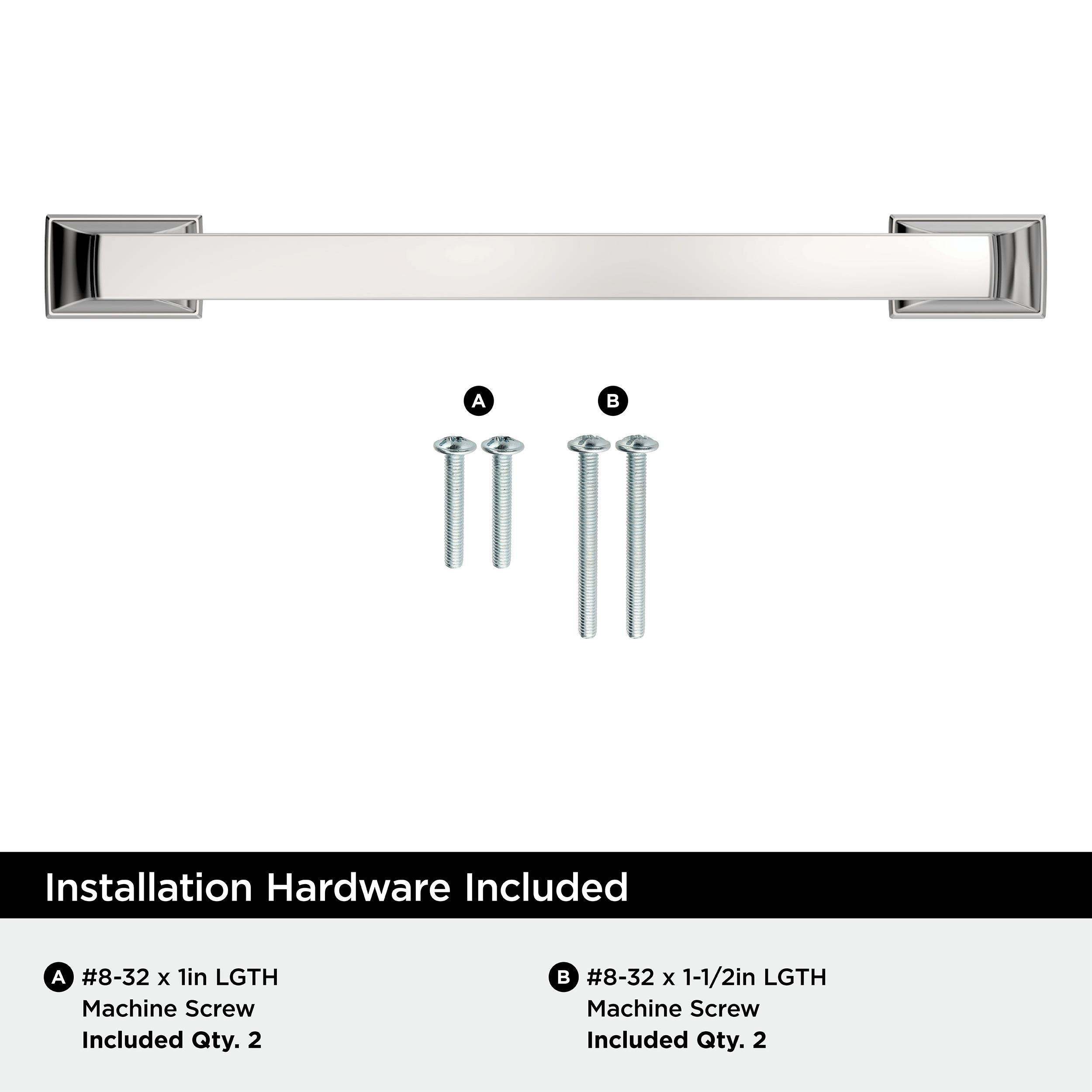 EVERYDAY TRANSITIONAL 5-1/16 IN 128 MM CENTER-TO-CENTER POLISHED CHROME CABINET PULL CP 