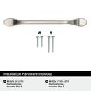 RAVINO 5-1/16 IN 128 MM CENTER-TO-CENTER SATIN NICKEL CABINET PULL SN 