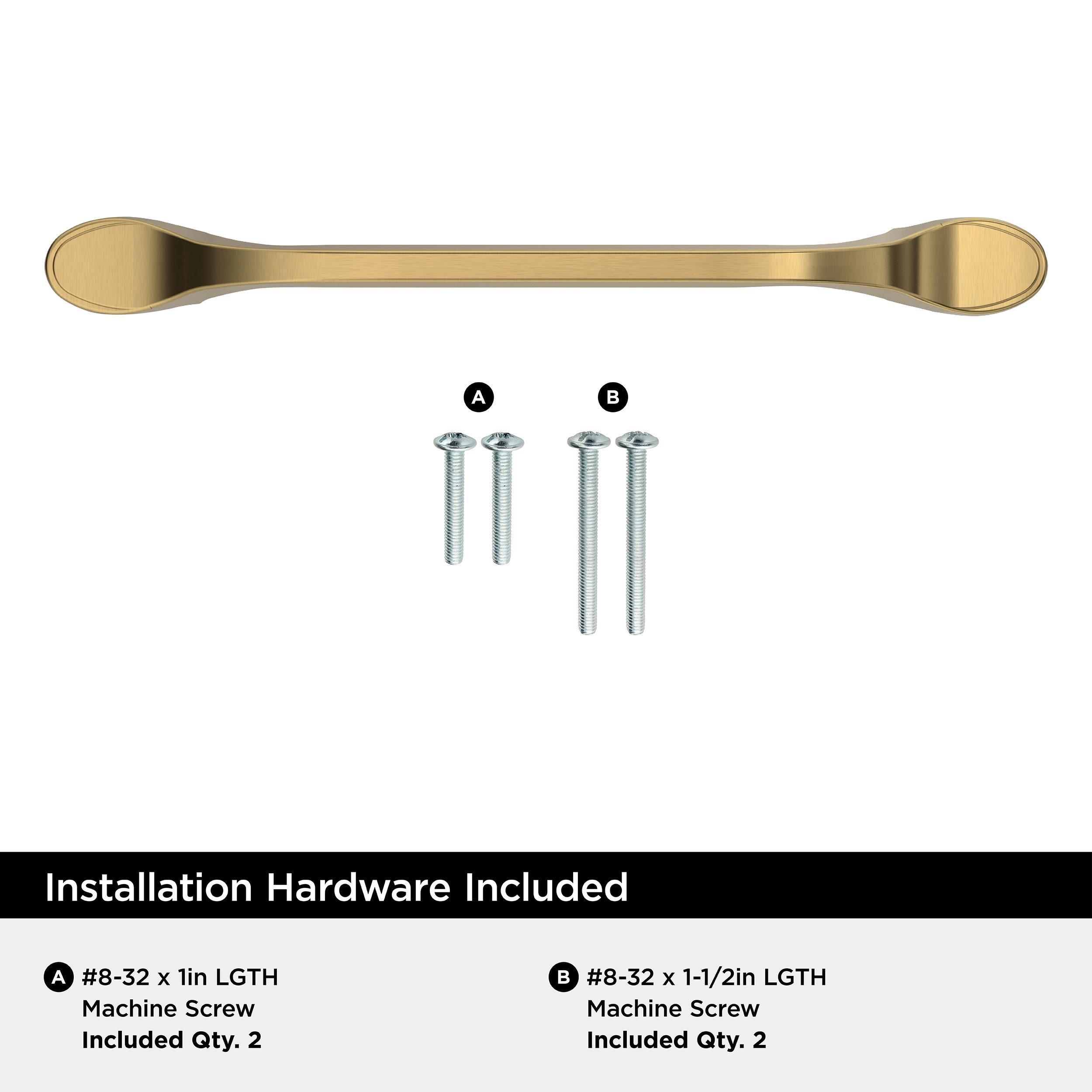 RAVINO 5-1/16 IN 128 MM CENTER-TO-CENTER CHAMPAGNE BRONZE CABINET PULL CHBR 