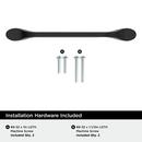 RAVINO 5-1/16 IN 128 MM CENTER-TO-CENTER MATTE BLACK CABINET PULL MABL 