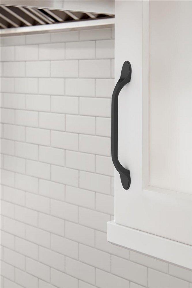 RAVINO 5-1/16 IN 128 MM CENTER-TO-CENTER MATTE BLACK CABINET PULL MABL 