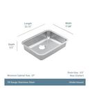 Moen Brushed 23-1/8 x 17-7/8 in. Stainless Steel Single Bowl Undermount Kitchen Sink 