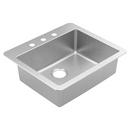 25X22 STAINLESS STEEL 18 GAUGE SINGLE BOWL 1B DI SINK 