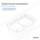 Moen Brushed 32-3/8 x 18-1/8 in. Stainless Steel Double Bowl Undermount Kitchen Sink 
