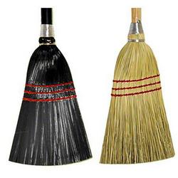 Plastic Broom in Black (Case of 12)