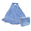 Cotton, Fiber and Synthetic Fiber Mop in Blue (Case of 12)