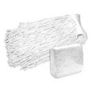 Abco White Cotton and Reinforced Plastic Mop in White (Case of 12) 