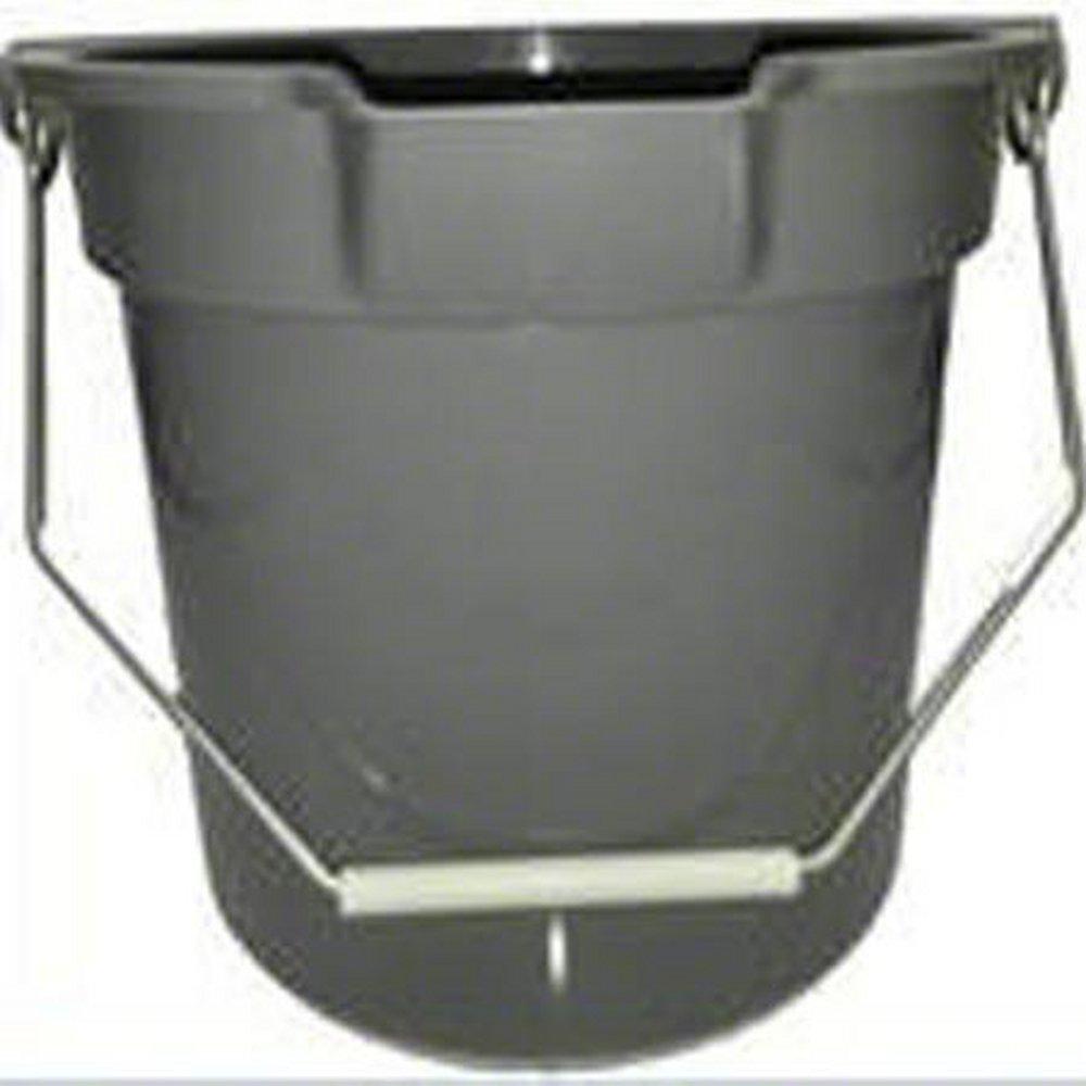14QT PLAS UTIL PAIL GREY 1EA 12/CA 