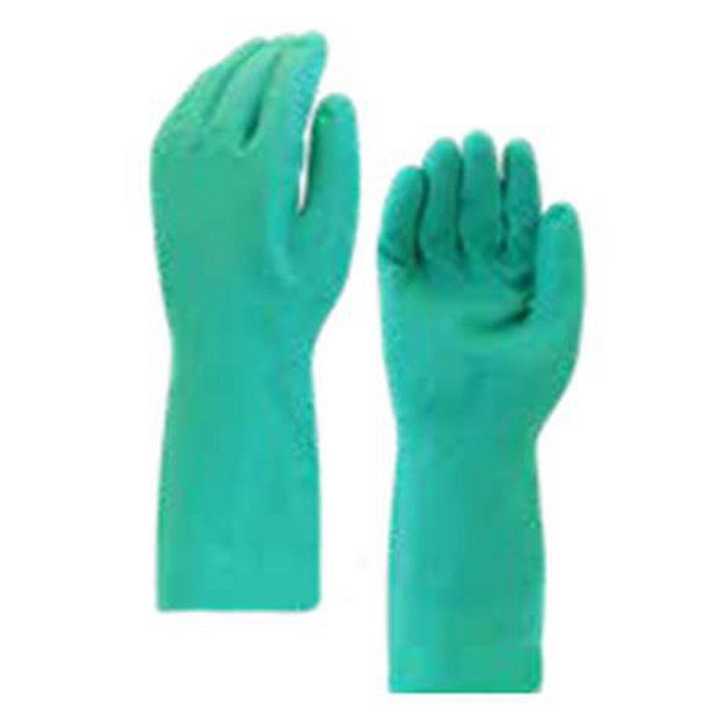 Johnson Wilshire Green 18 mil Nitrile Disposable Gloves in Green (1 Dozen) 