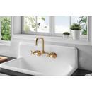 Kingston Brass White 36 x 20-3/16 in. 2 Hole Cast Iron Single Bowl Wall Mount Kitchen Sink 