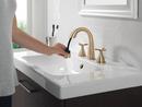 DELTA STRYKE TWO HANDLE WIDESPREAD PULL DOWN BATHROOM FAUCET 1.2 GPM  LUMICOAT CHAMPAGNE BRONZE 