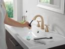 Two Handle Widespread Bathroom Sink Faucet in Lumicoat Champagne Bronze 