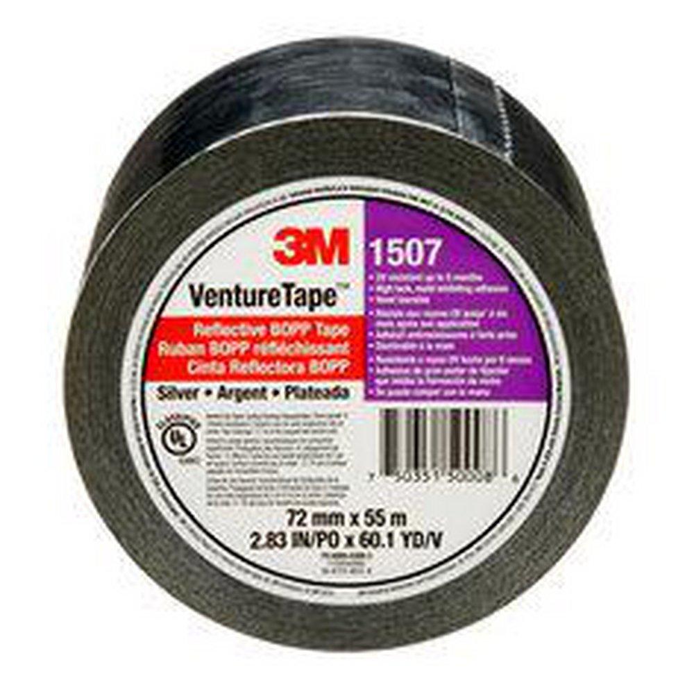 3M VENTURE TAPE REFLECTIVE BOPP TAPE 1507 SILVER 72 MM X 55 M 