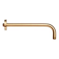 12 in. Shower Arm for Rain Shower with Escutcheon in Brushed Gold