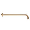 18 in. Wall-Mount Rainfall Shower Arm and Flange in Brushed Gold