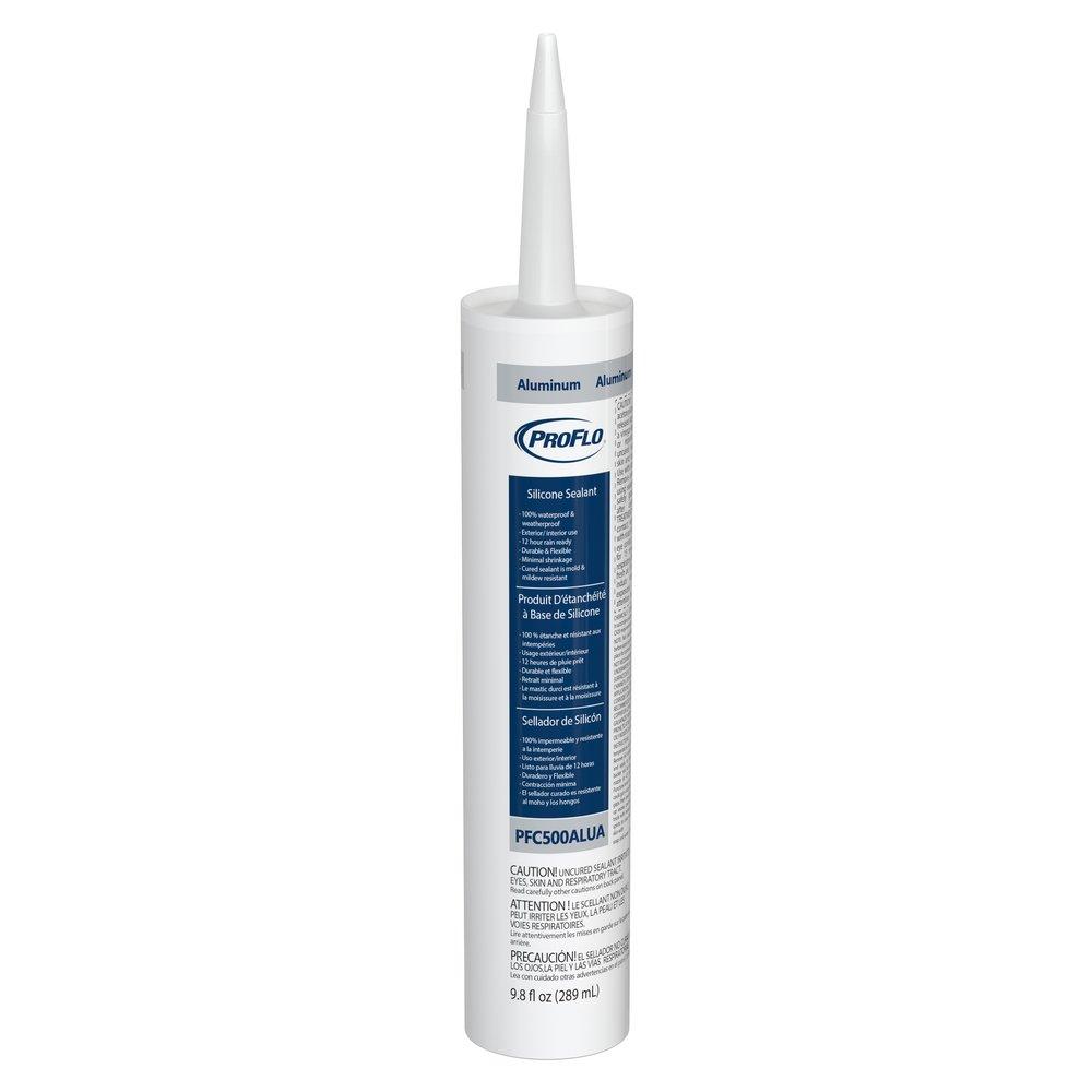 9.8 oz. Silicone Caulk Sealant in Aluminum 