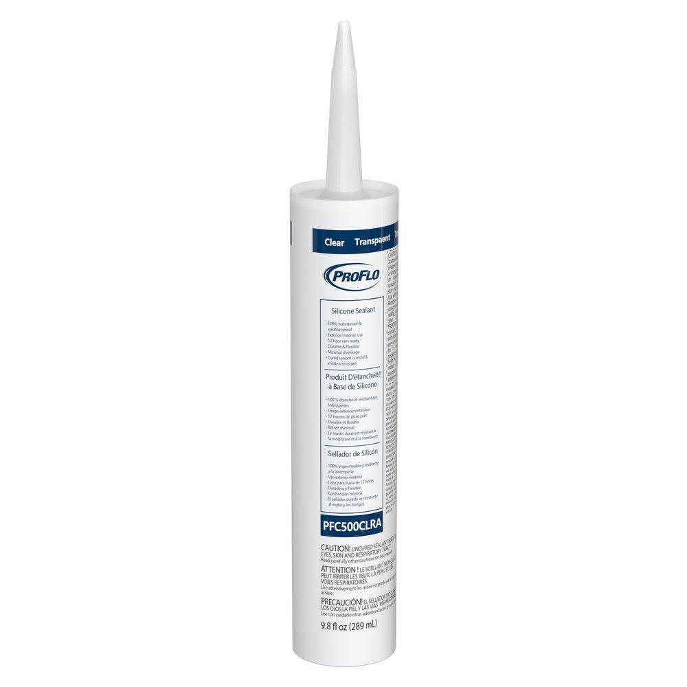 9.8 oz. Silicone Caulk Sealant in Clear 