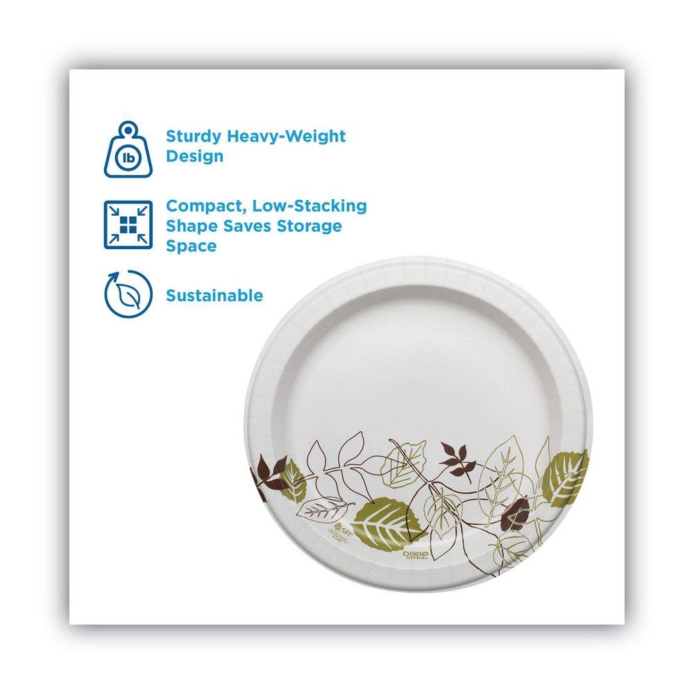 10 in. Round Heavy Weight Soak-Prood Paper Plates (500 Per Case) 