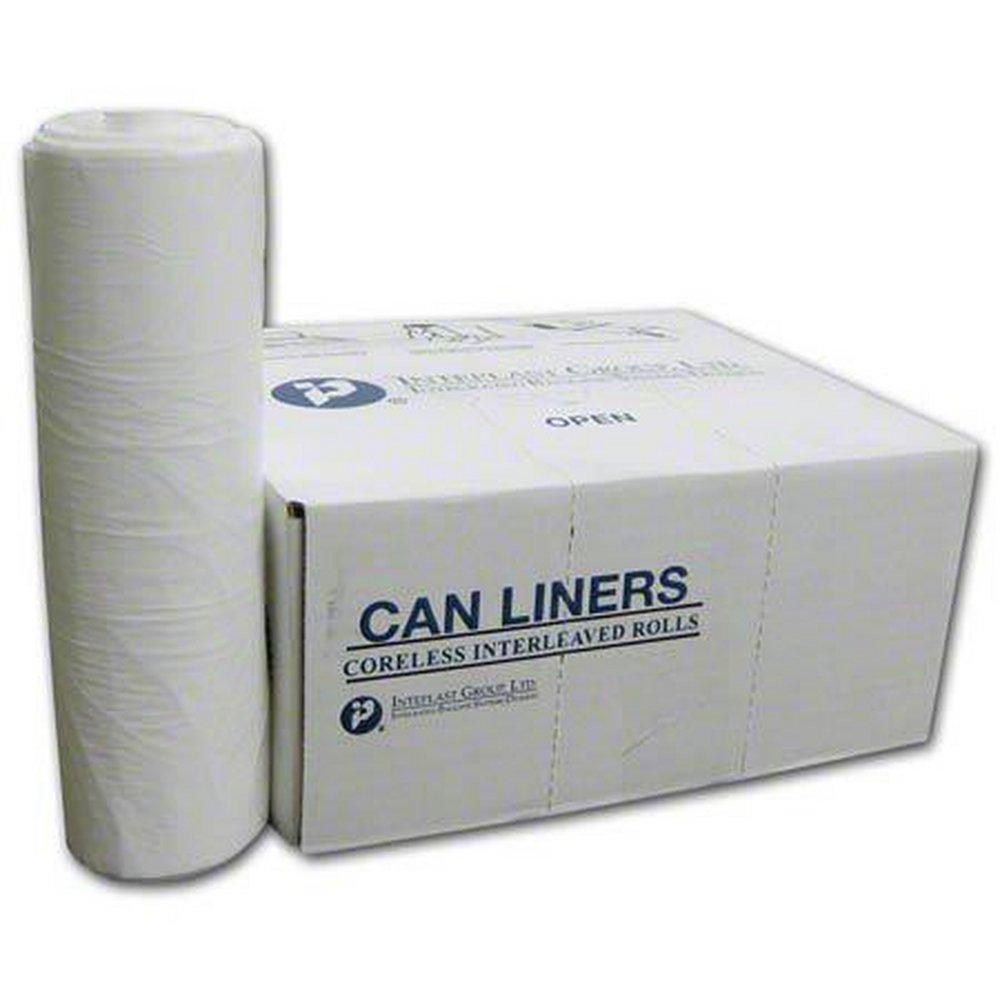 Inteplast White 38 x 58 in. x 0.7 mil LLDPE Can Liner in White (Case of 100) 