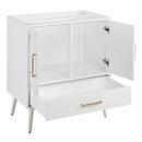 30 NOVAK VANITY WITH RECTANGULAR UNDERMOUNT SINK - BRIGHT WHITE - ARCTIC WHITE QUARTZ - WIDESPREAD 