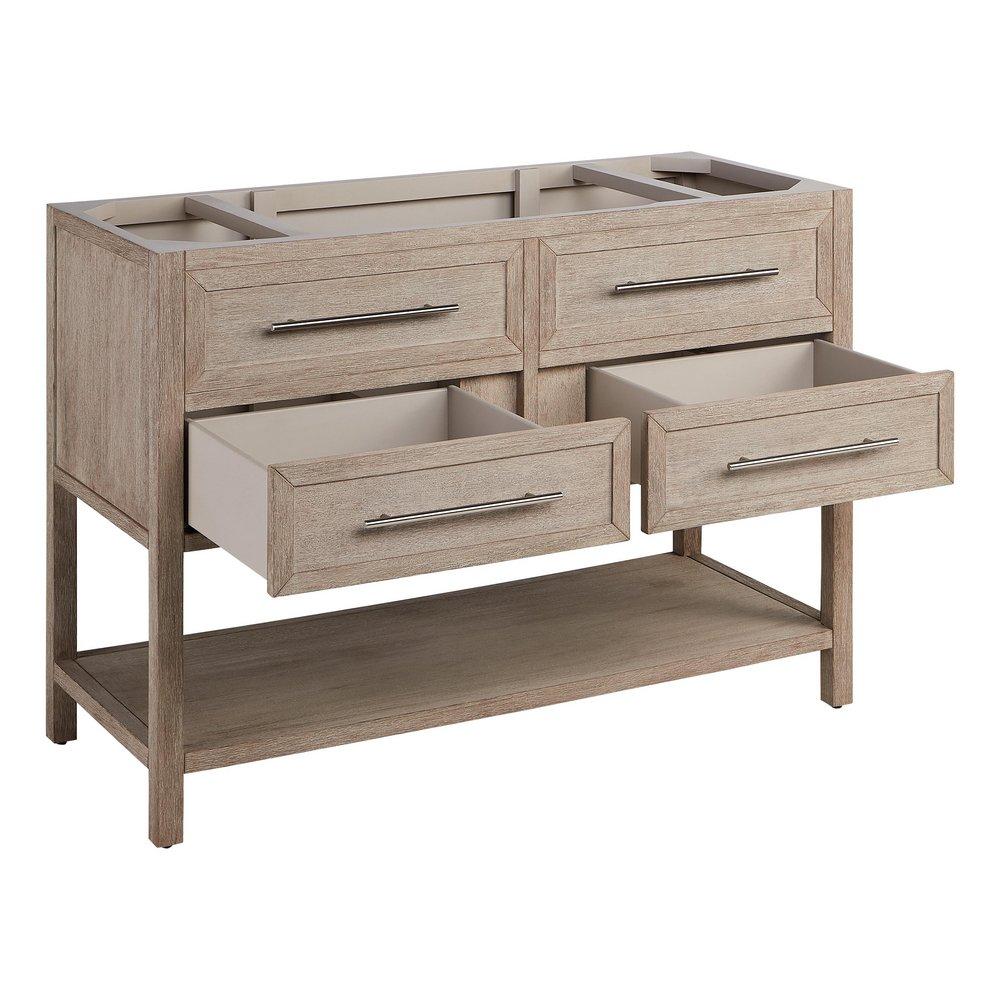 48 ROBERTSON CONSOLE VANITY CABINET - BRUSHED WHITE 