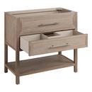 36 ROBERTSON VANITY WITH RECTANGULAR UNDERMOUNT SINK - BRUSHED WHITE - CARRARA MARBLE - WIDESPREAD 