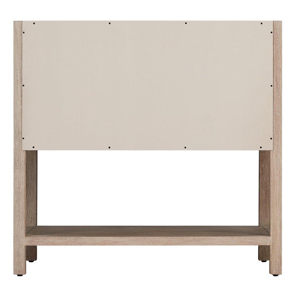 36 ROBERTSON VANITY WITH RECTANGULAR UNDERMOUNT SINK - BRUSHED WHITE - ARCTIC WHITE - WIDESPREAD 